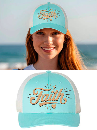 Faith Embroidered Unisex Trucker Hat